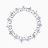 Round Moissanite Wedding Band Eternity Ring
