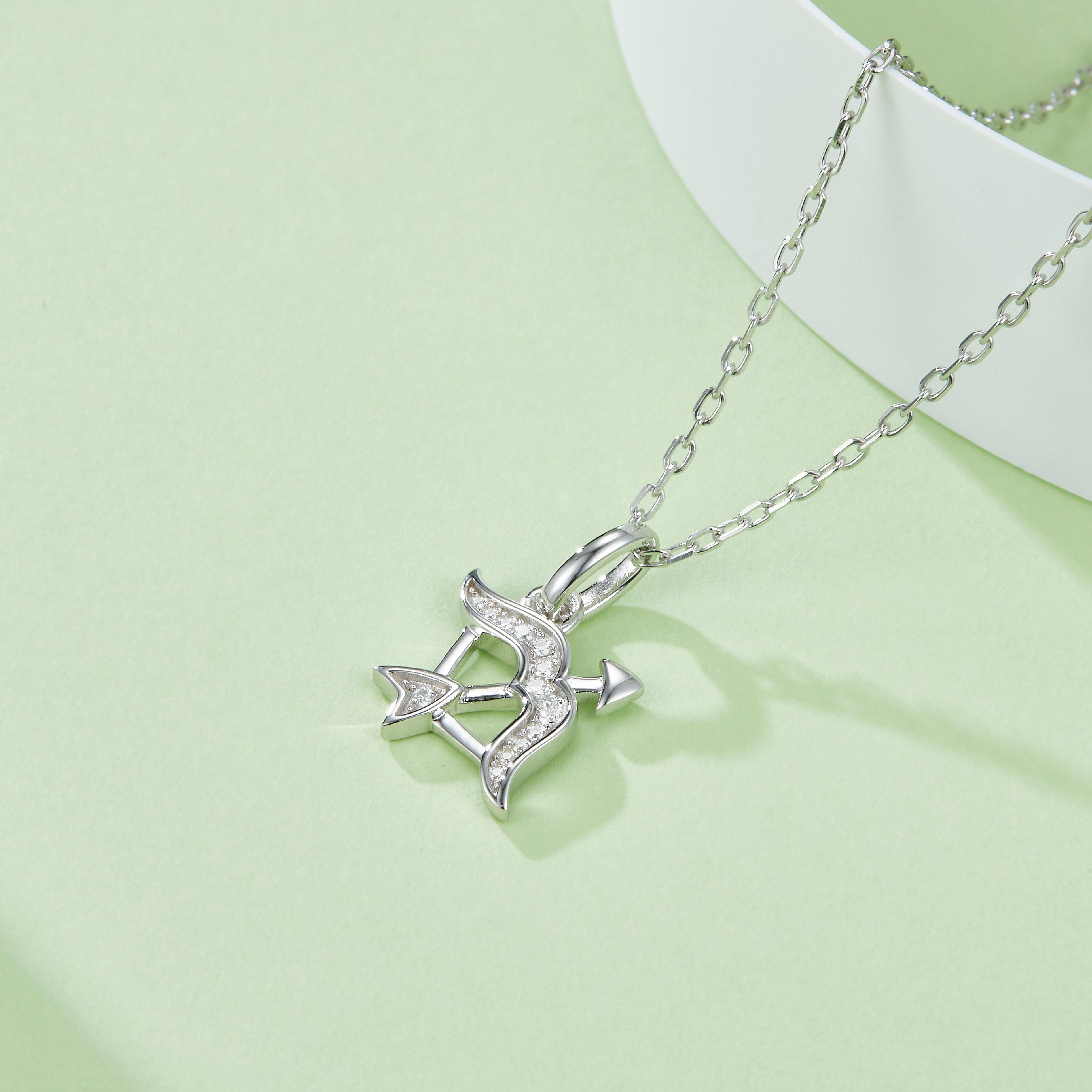 Moissanite Sagittarius Zodiac Necklace Gift - Ceerom