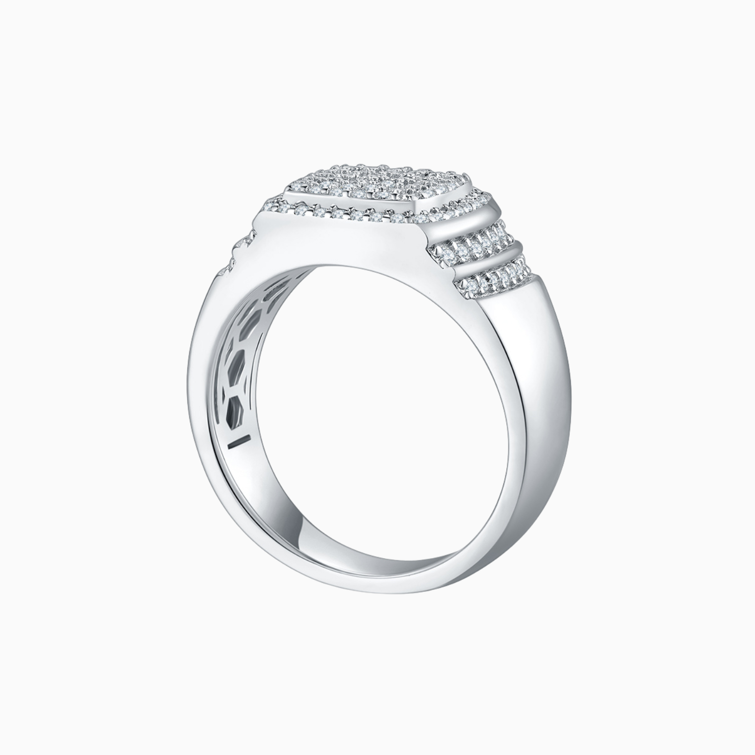 Men's Hip Pop  Moissanite Ring - Ceerom