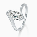 Solitaire Marquise Moissanite Engagement Ring - Ceerom