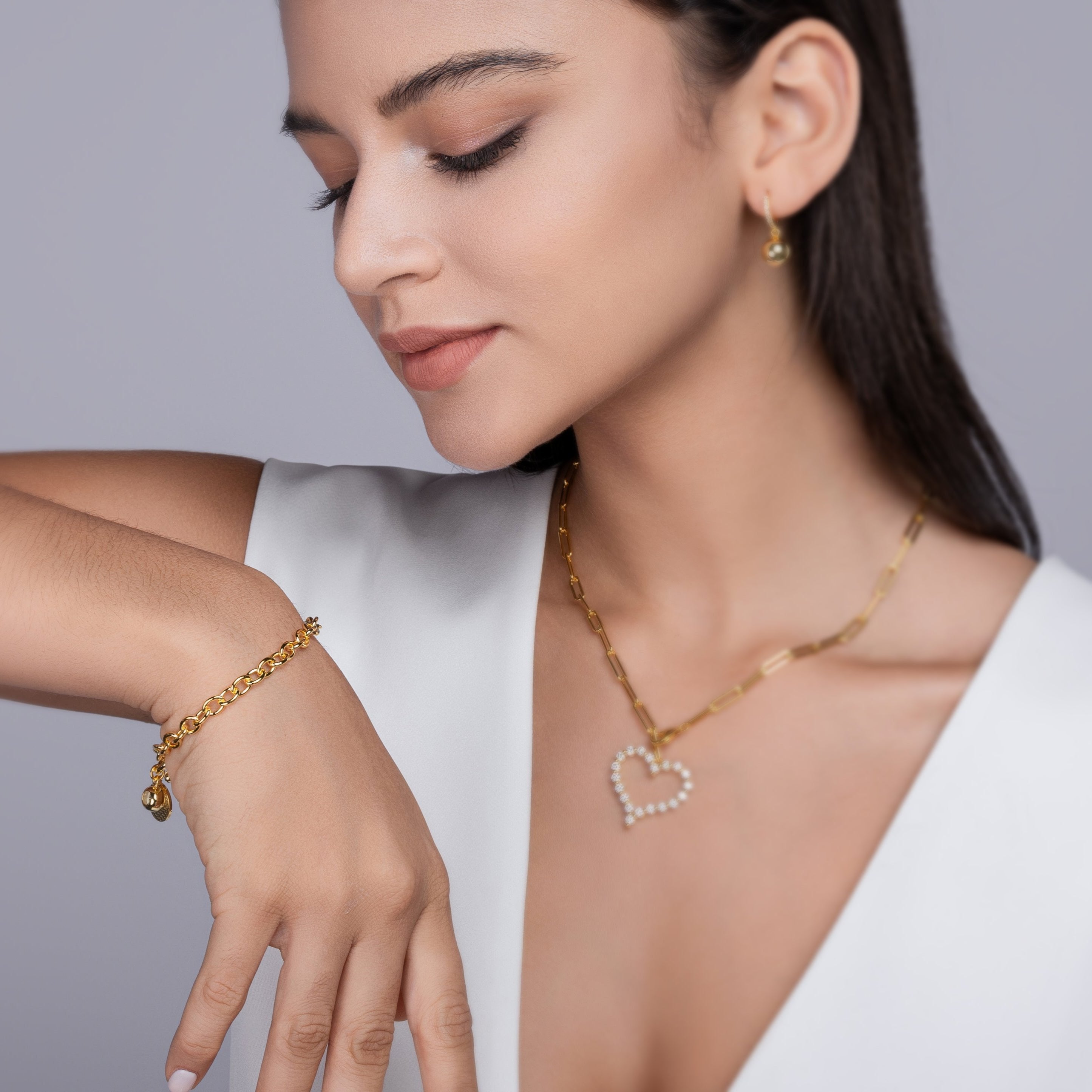 Round Cut Moissanite Bracelets - Ceerom