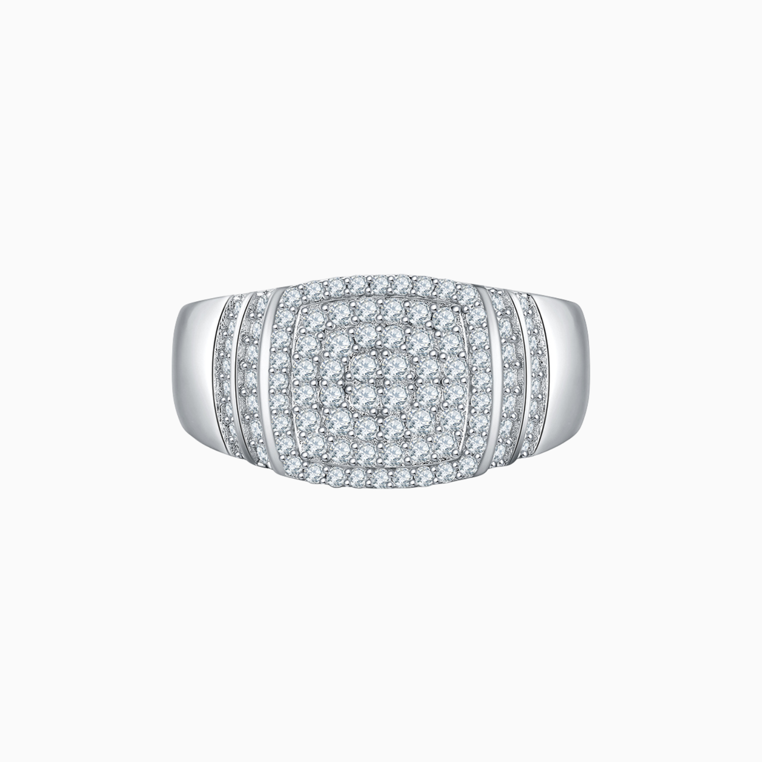 Men's Hip Pop  Moissanite Ring - Ceerom