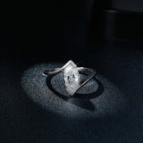 Solitaire Marquise Moissanite Engagement Ring - Ceerom