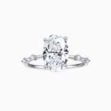 4.5Ct Oval Cut Moissanite Engagement Ring