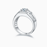 Men's Moissanite Wedding Band Ring