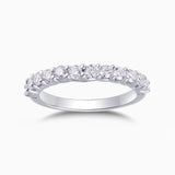 Round Cut Moissanite Wedding Band Ring