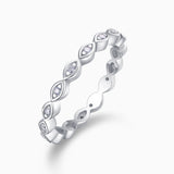 Boho Moissanite Eternity Band Ring