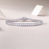 Princess Cut Moissanite Tennis Bracelets