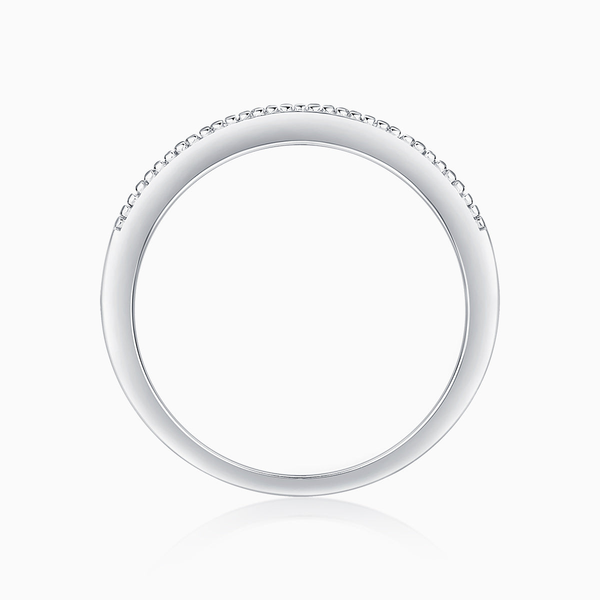 Moissanite Half Eternity Band Ring - Ceerom