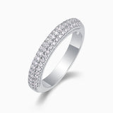 Gleaming Moissanite Wedding Band Ring