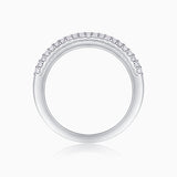 Gleaming Moissanite Wedding Band Ring