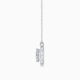 Round Cut Moissanite Hexagon Pendant Necklace - Ceerom