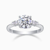 Three Stone Moissanite Wedding Ring