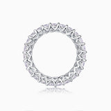 Moissanite Pave Eternity Band Ring