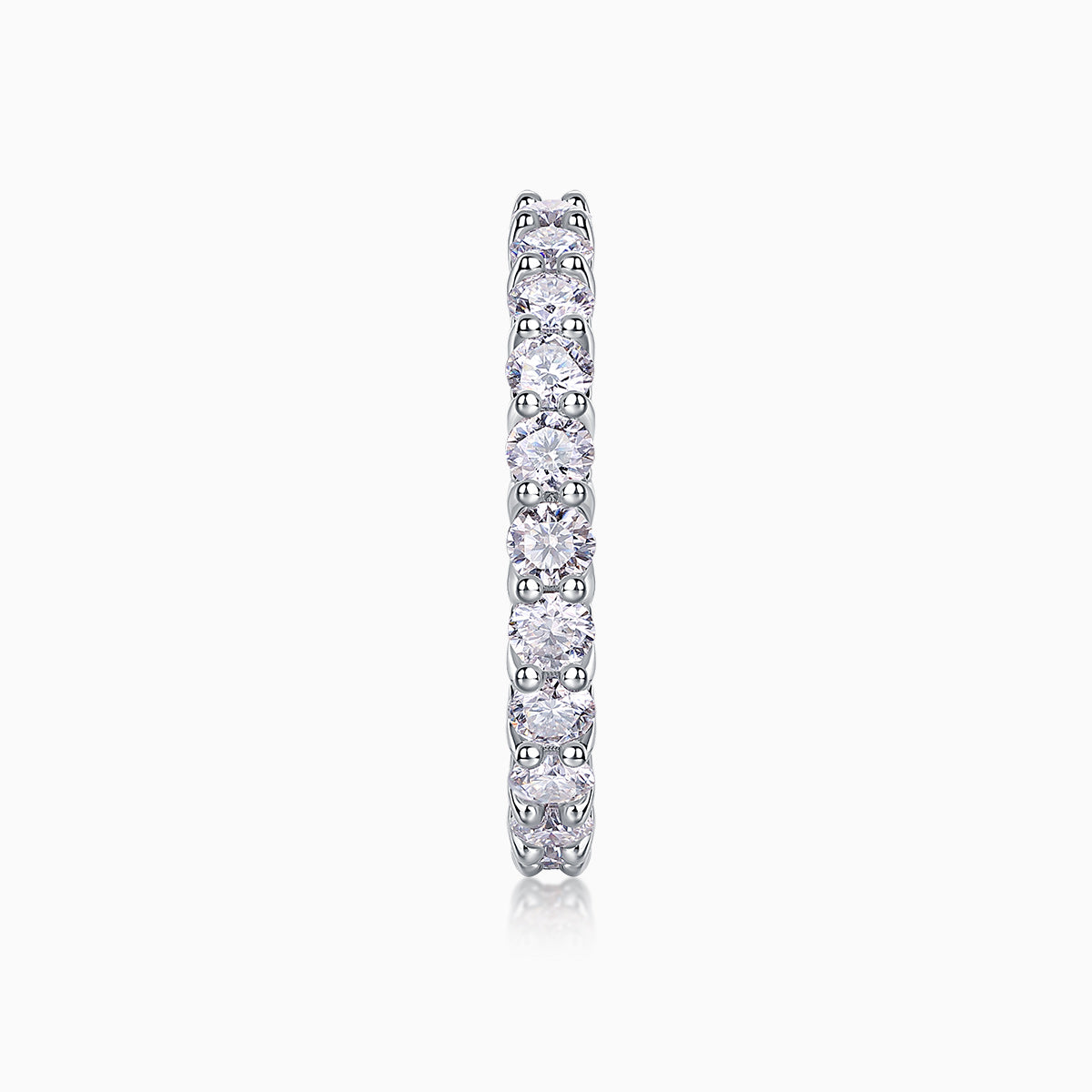 Moissanite Pave Eternity Band Ring - Ceerom