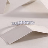 Moissanite Pave Eternity Band Ring - Ceerom