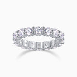 Round Cut Moissanite Eternity Band Ring