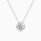 Round Solitaire Pendant Necklace - Ceerom