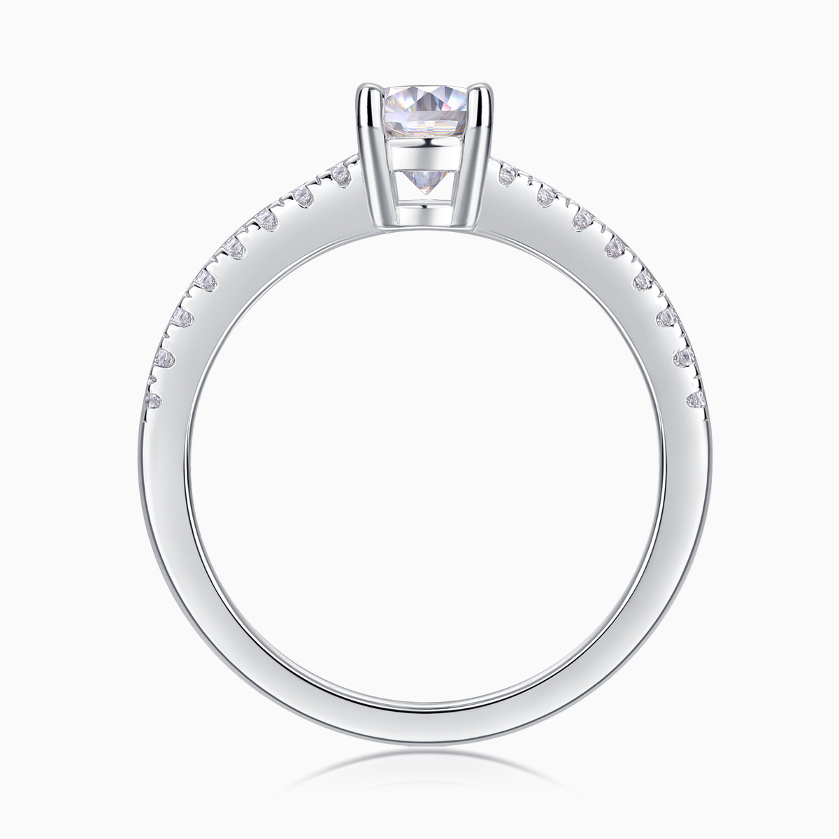 The Pave Oval Cut Engagement Ring - Ceerom