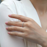 Brilliant Moissanite Stackable Eternity Wedding Band Ring