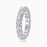 Minimalist Pave Weeding Band Ring - Ceerom