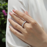 Minimalist Pave Weeding Band Ring - Ceerom