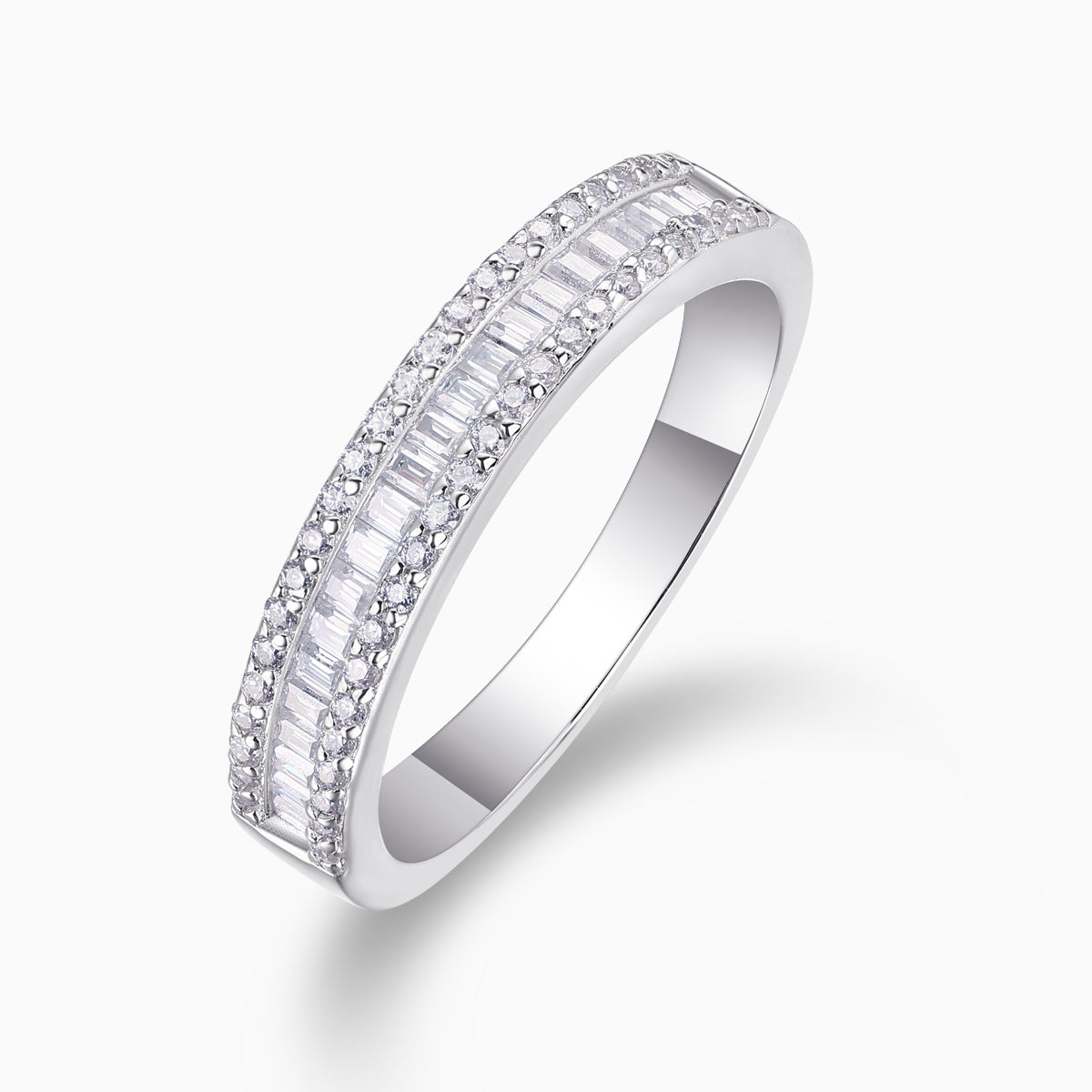 Half a Row of  Moissanite Band Ring - Ceerom