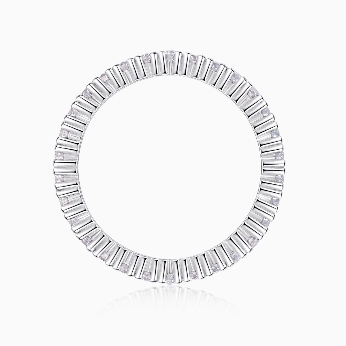 Minimalist Pave Weeding Band Ring - Ceerom