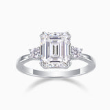 The Three Stone Emerald Cut Engagement Ring - Ceerom