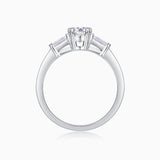 Three Stone Oval Cut Engagement Ring - Ceerom