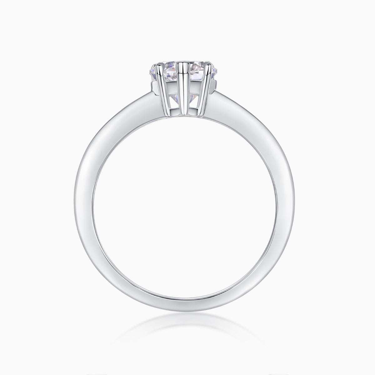 Solitaire Heart Cut Moissanite Ring - Ceerom