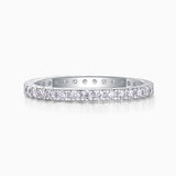 Brilliant Moissanite Stackable Eternity Wedding Band Ring