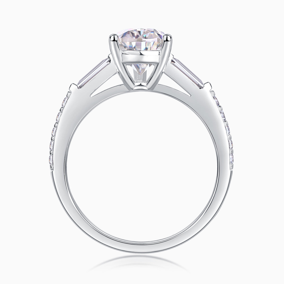 Pear Shaped Moissanite Engagement Ring - Ceerom