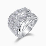 Moissanite Multi-Layer Wedding Ring