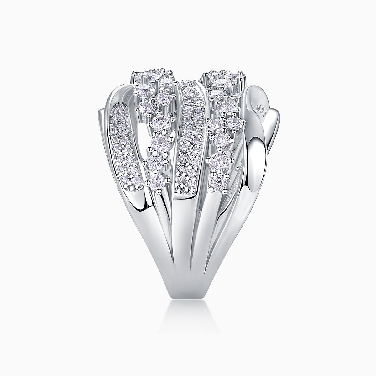 Moissanite Multi-Layer Wedding Ring - Ceerom