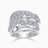 Moissanite Multi-Layer Wedding Ring