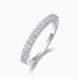 Half A Row of  Moissanite Band Ring - Ceerom