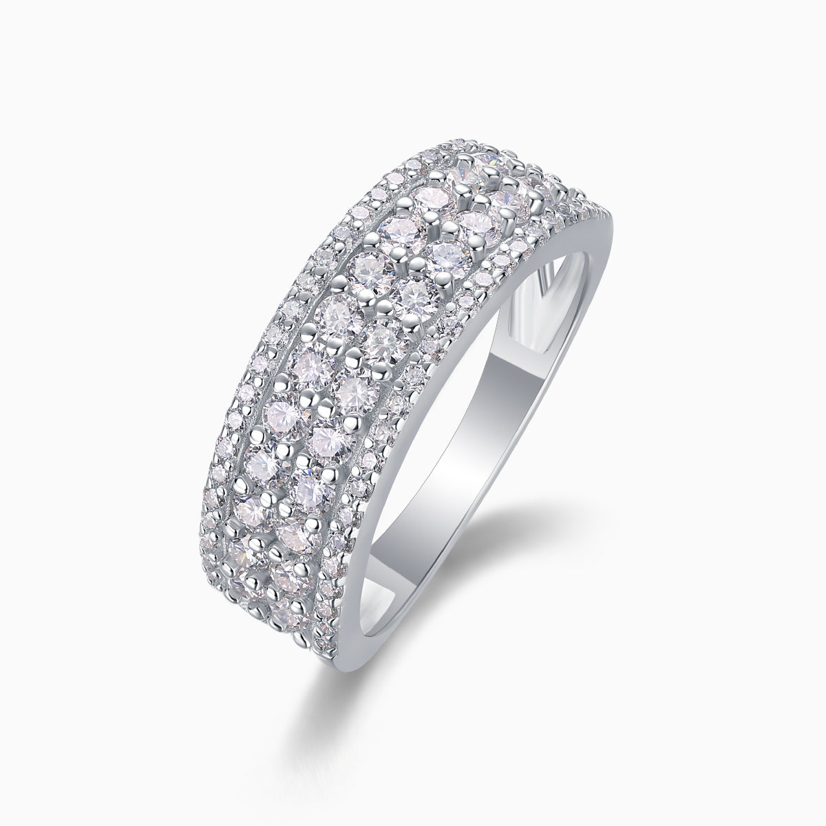 Moissanite Ladies Eternity Band Ring - Ceerom