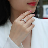 5 Stone Moissanite Wedding Band Ring - Ceerom