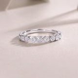 Boho Moissanite Wedding Stacking Band Ring
