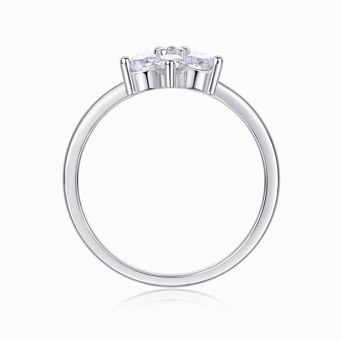 Seven Stone Moissanite Cluster Ring - Ceerom