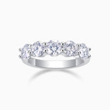 5-Stone Round Moissanite Band Ring