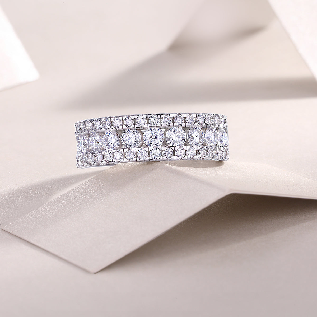 Triple Row Band Ring - Ceerom