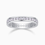 Round Moissanite Wedding Band Ring