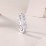 Twist Moissanite Wrap Band Ring