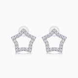 Star Shape Geometric Moissanite  Earrings - Ceerom