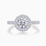 Halo Round Cut Engagement Ring - Ceerom