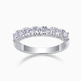 3.0 MM Round Colorless Moissanite  Band Ring - Ceerom