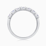 3.0 MM Round Colorless Moissanite  Band Ring - Ceerom