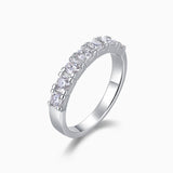 3.0 MM Round Colorless Moissanite  Band Ring - Ceerom